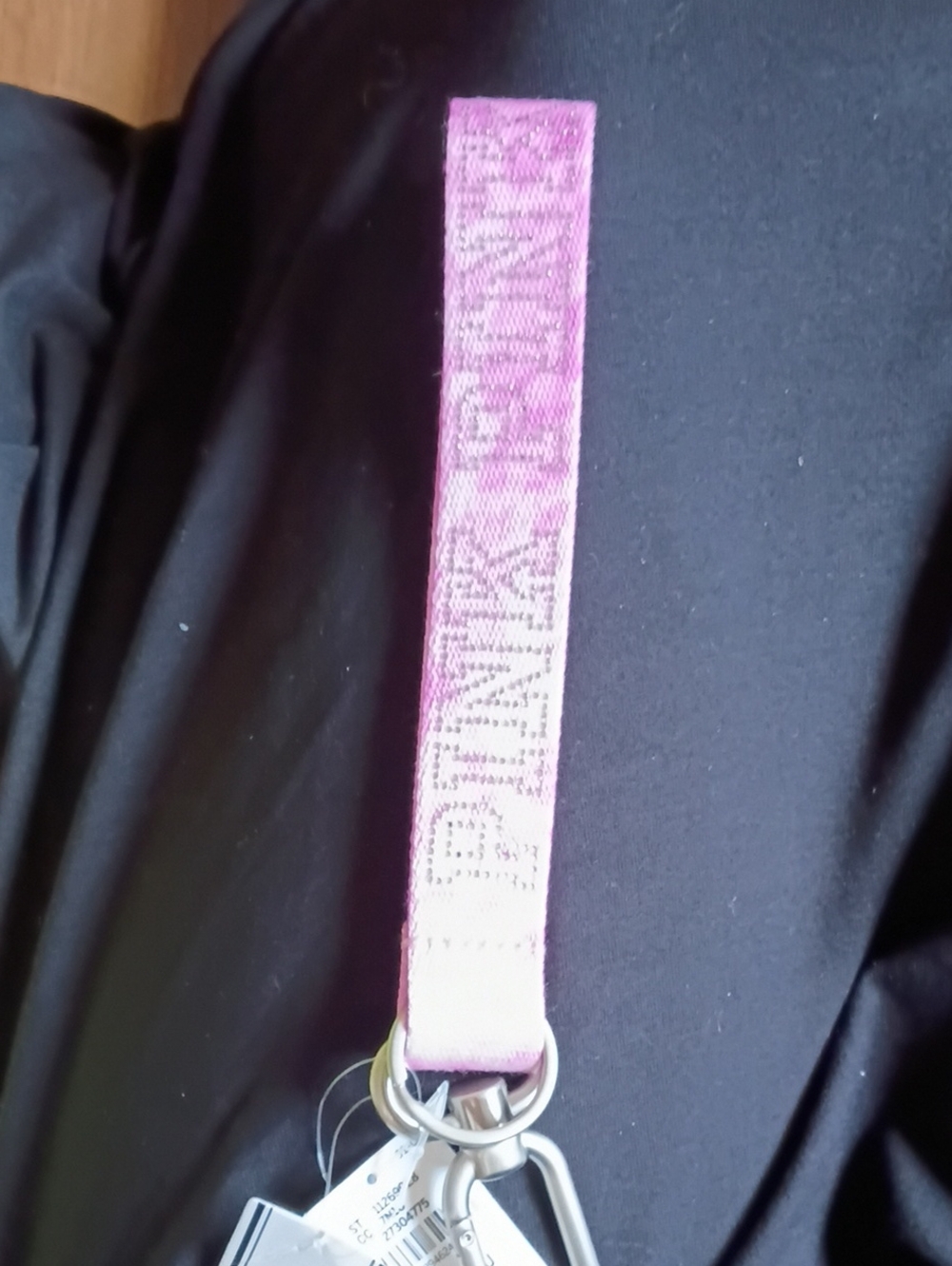 PINK Victoria's Secret Pink Logo Key & Card Holder Strap